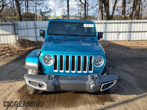 2020 Jeep Wrangler Unlimited Sahara Altitude with VIN 1C4HJXEG2LW252672, listed as a Copart auction lot 44195175 with 58,555 mi miles and Salvage title. Bid and sale history available at DreamBid. Image 5.