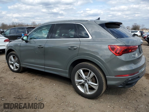 2021 Audi Q3 S line Premium Plus with VIN WA1EECF39M1153500, listed as a Copart auction lot 47378933 with 26,143 mi miles and . Bid and sale history available at DreamBid. Image 2.