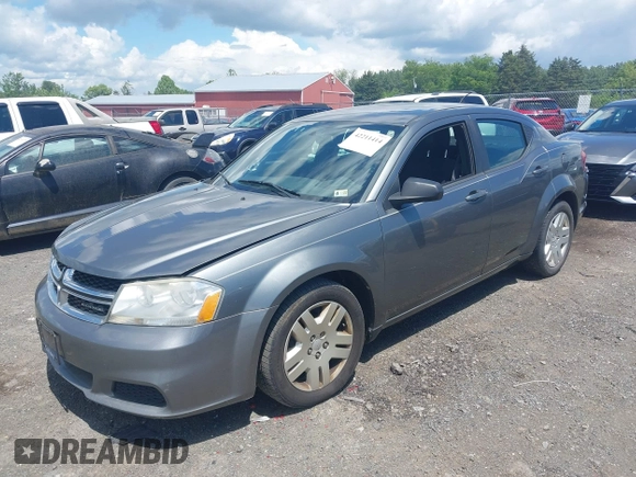 2012 Dodge Avenger SE with VIN 1C3CDZABXCN136105, listed as a IAAI auction lot 42211414 with 169,986 mi miles and . Bid and sale history available at carsss.com. Image 2.