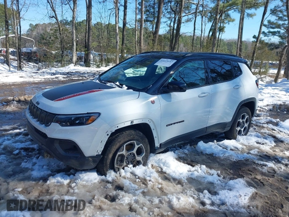 2022 Jeep Compass Trailhawk z VIN 3C4NJDDB6NT172792, wystawiony jako IAAI lot #41615557 z przebiegiem 12 191 mil mil oraz . Historia ofert i sprzedaży dostępna na DreamBid. Obrazek 17.