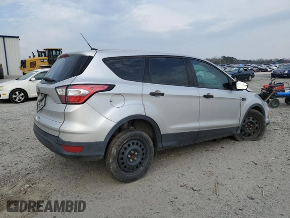 2018 Ford Escape S with VIN 1FMCU0F73JUB53435, listed as a Copart auction lot 46977155 with 105,488 mi miles and Salvage Title. Bid and sale history available at carsss.com. Image 3.