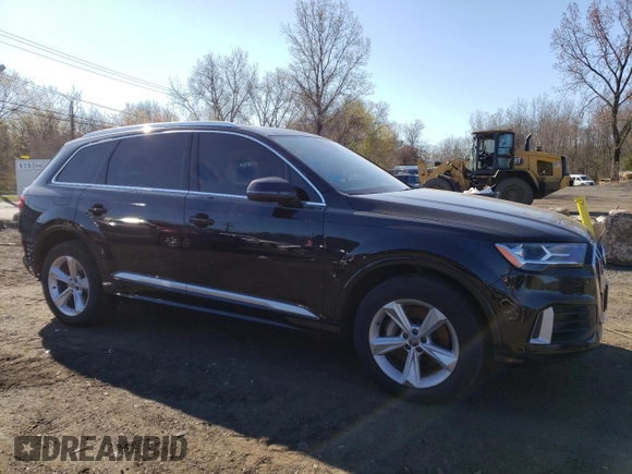 2020 Audi Q7 Premium with VIN WA1AXAF79LD000693, listed as a Copart auction lot 52696995 with 46,631 mi miles and Salvage Title. Bid and sale history available at carsss.com. Image 4.