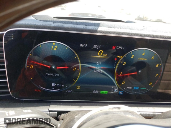 2022 Mercedes-Benz GLS 450 with VIN 4JGFF5KEXNA815222, listed as a Copart auction lot 60340715 with 40,342 mi miles and Salvage title. Bid and sale history available at DreamBid. Image 9.