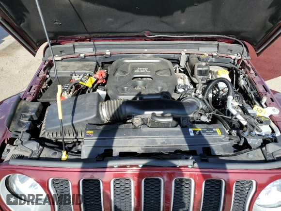2021 Jeep Wrangler Unlimited Sahara with VIN 1C4HJXEN8MW613404, listed as a Copart auction lot 57155305 with 48,379 mi miles and Salvage title. Bid and sale history available at DreamBid. Image 12.