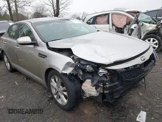 2013 Kia Optima LX with VIN 5XXGM4A72DG206656, listed as a IAAI auction lot 41514906 with 167,324 mi miles. Bid and sale history available at carsss.com. Image 1.