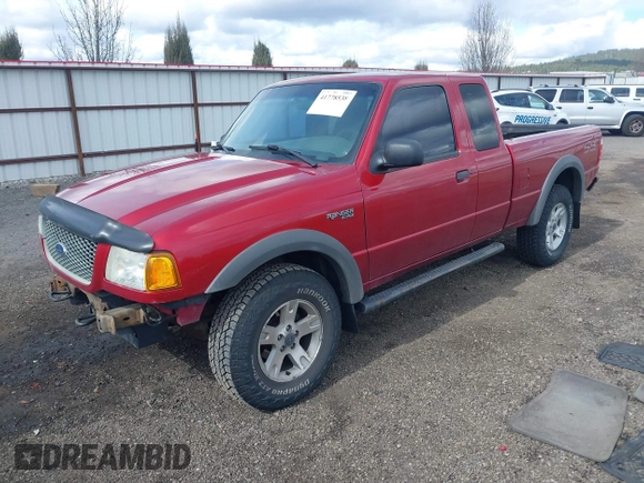 2002 Ford Ranger XL Fleet with VIN 1FTZR45E02PA79642, listed as a IAAI auction lot 41778538 with 211,139 mi miles. Bid and sale history available at carsss.com. Image 2.