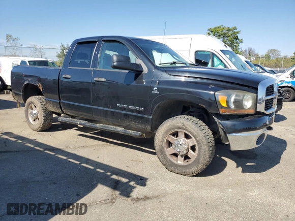2006 Dodge 2500 SLT with VIN 1D7KS28C66J136350, listed as a Copart auction lot 74533944 with 163,528 mi miles and Salvage Title. Bid and sale history available at DreamBid. Image 4.
