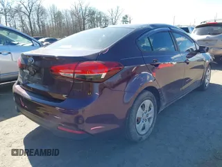 2017 Kia Forte LX with VIN 3KPFK4A75HE148512, listed as a IAAI auction lot 41869999 with 108,956 mi miles. Bid and sale history available at carsss.com. Image 4.