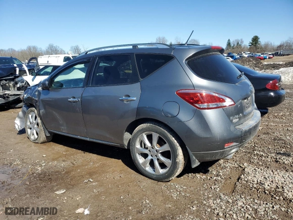 2014 Nissan Murano LE with VIN JN8AZ1MU4EW418809, listed as a Copart auction lot 49585985 with 130,694 mi miles and Salvage Title. Bid and sale history available at carsss.com. Image 2.