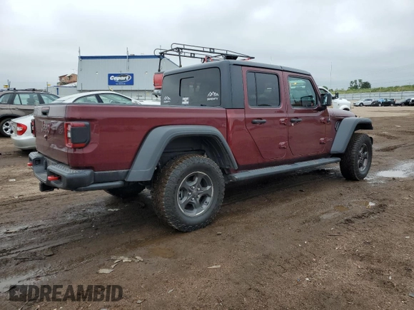 2021 Jeep Gladiator Rubicon with VIN 1C6JJTBG6ML518543, listed as a Copart auction lot 59877365 with 30,537 mi miles and Salvage title. Bid and sale history available at DreamBid. Image 3.