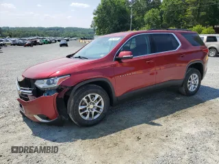 2020 Chevrolet Traverse LT Cloth z VIN 1GNERGKW3LJ125604, wystawiony jako Copart lot #59623665 z przebiegiem 97 797 mil mil oraz Szkoda całkowita • Salvage title. Historia ofert i sprzedaży dostępna na DreamBid. Obrazek 1.