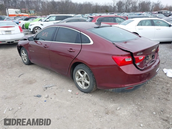 2016 Chevrolet Malibu LS with VIN 1G1ZB5ST6GF256794, listed as a IAAI auction lot 41230157 with 202,643 mi miles and . Bid and sale history available at carsss.com. Image 3.