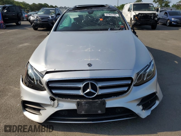 2020 Mercedes-Benz E-Class E 350 with VIN WDDZF8EB0LA746418, listed as a Copart auction lot 57963784 with 0 mi miles and Salvage Title. Bid and sale history available at carsss.com. Image 5.