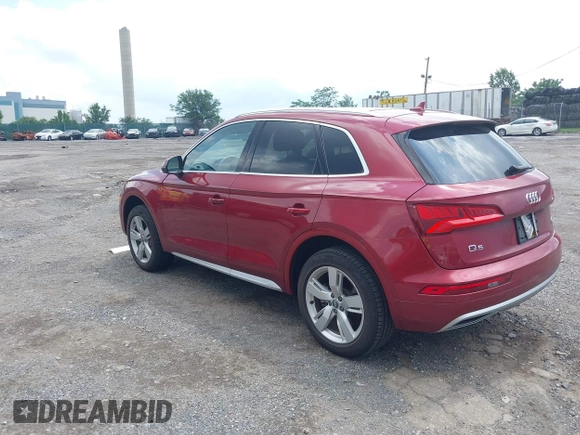 2018 Audi Q5 Premium Plus with VIN WA1BNAFY1J2036129, listed as a IAAI auction lot 42637234 with 75,016 mi miles and . Bid and sale history available at DreamBid. Image 3.