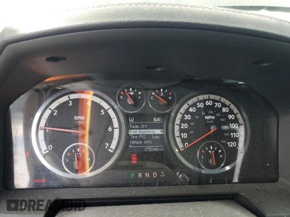 2012 Ram 1500 Sport with VIN 1C6RD7MT0CS340001, listed as a Copart auction lot 48893045 with 178,048 mi miles and Salvage Title. Bid and sale history available at carsss.com. Image 9.