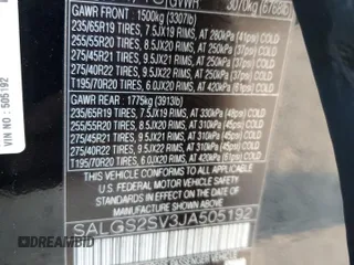 2018 Land Rover Range Rover HSE с VIN SALGS2SV3JA505192, выставлен на аукционе Copart как лот 42249675 с пробегом 99 777 миль миль и Списание • Salvage title. История ставок и продаж доступна на DreamBid. Изображение 16.