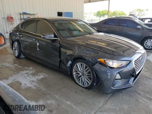 2020 Genesis G70 2.0T z VIN KMTG64LA5LU059925, wystawiony jako Copart lot #57105395 z przebiegiem 73 950 mil mil oraz Nie do naprawy • Non repairable. Historia ofert i sprzedaży dostępna na DreamBid. Obrazek 4.