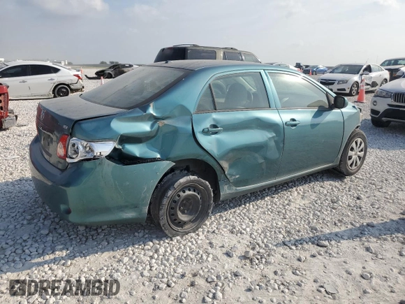 2010 Toyota Corolla with VIN 2T1BU4EEXAC381825, listed as a Copart auction lot 53634555 with 134,219 mi miles and Salvage Title. Bid and sale history available at carsss.com. Image 3.