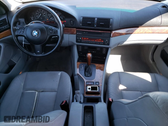 2002 BMW 5 Series 530iA with VIN WBADT63452CH97129, listed as a Copart auction lot 73349124 with 64,431 mi miles and Salvage Title. Bid and sale history available at carsss.com. Image 8.
