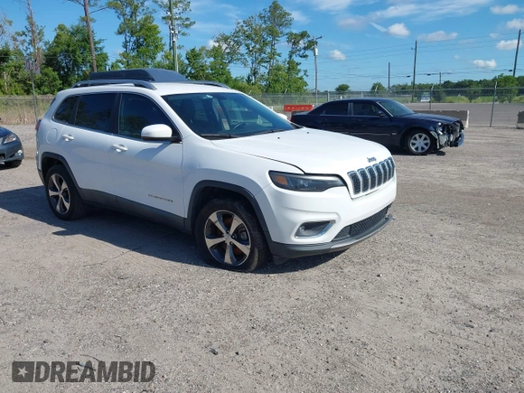 2019 Jeep Cherokee Limited z VIN 1C4PJLDB1KD380924, wystawiony jako IAAI lot #42621908 z przebiegiem 136 231 mil mil oraz . Historia ofert i sprzedaży dostępna na DreamBid. Obrazek 1.