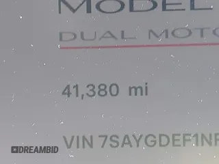 2022 Tesla Model Y Performance with VIN 7SAYGDEF1NF456829, listed as a IAAI auction lot 41448425 with 41,380 mi miles and . Bid and sale history available at DreamBid. Image 14.