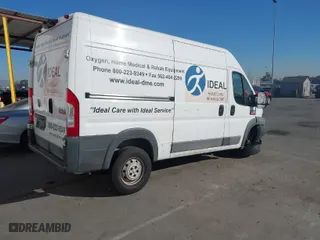 2017 Ram ProMaster Cargo Van with VIN 3C6TRVBG2HE549882, listed as a IAAI auction lot 41135506 with 221,688 mi miles. Bid and sale history available at carsss.com. Image 4.