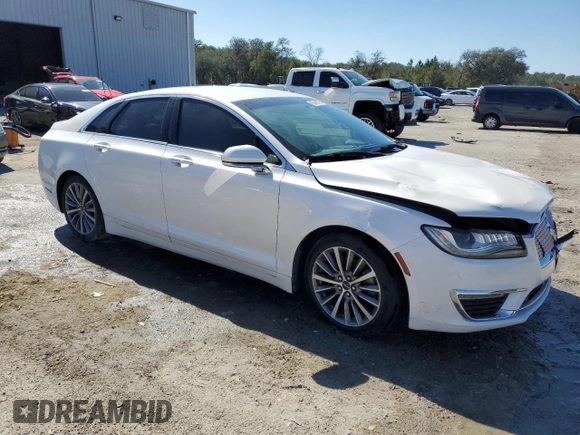 2017 Lincoln MKZ Select with VIN 3LN6L5C95HR664634, listed as a Copart auction lot 45489755 with 74,803 mi miles and Salvage title. Bid and sale history available at DreamBid. Image 4.