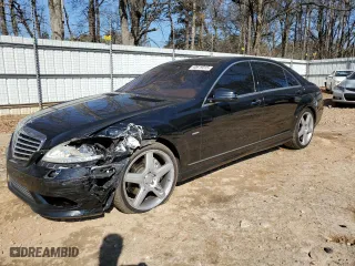 2012 Mercedes-Benz S-Class S 550 with VIN WDDNG7DB2CA426427, listed as a Copart auction lot 43619315 with 126,212 mi miles and Salvage Title. Bid and sale history available at carsss.com. Image 1.