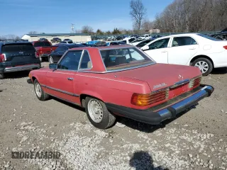 1983 Mercedes-Benz 380 380SL with VIN WDBBA45A6DB026285, listed as a Copart auction lot 43067185 with 122,752 mi miles and Clean Title. Bid and sale history available at carsss.com. Image 2.