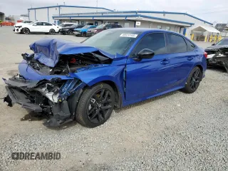 2024 Honda Civic Sedan Sport with VIN 2HGFE2F51RH552093, listed as a Copart auction lot 48624145 with 16,076 mi miles and Salvage Title. Bid and sale history available at carsss.com. Image 1.