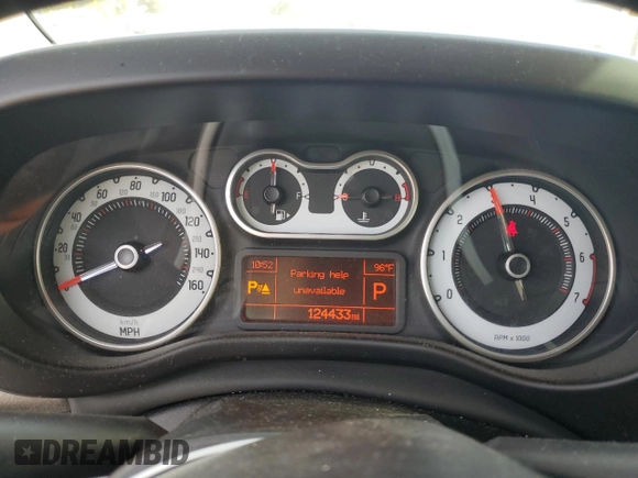2014 FIAT 500L Trekking with VIN ZFBCFADH1EZ019518, listed as a Copart auction lot 74023564 with 124,433 mi miles and Salvage Title. Bid and sale history available at carsss.com. Image 9.