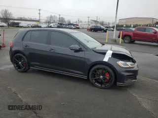2021 Volkswagen Golf GTI S with VIN 3VW6T7AU1MM003887, listed as a Copart auction lot 50063725 with 52,486 mi miles and Salvage Title. Bid and sale history available at carsss.com. Image 4.