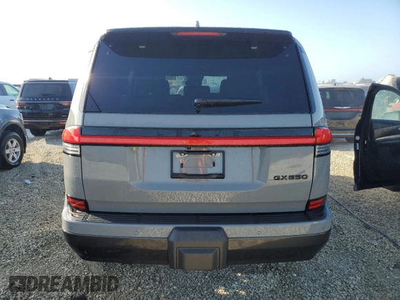 2024 Lexus GX 550 Luxury with VIN JTJVBCDX2R5009711, listed as a Copart auction lot 75074694 with 1,598 mi miles and Salvage title. Bid and sale history available at DreamBid. Image 6.