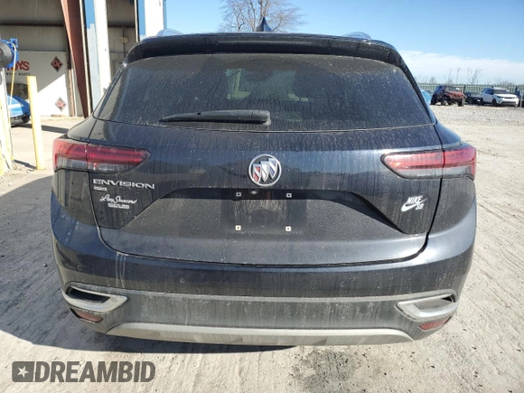 2021 Buick Envision Preferred with VIN LRBFZMR46MD163553, listed as a Copart auction lot 47015195 with 100,035 mi miles and Salvage Title. Bid and sale history available at carsss.com. Image 6.
