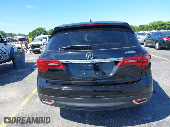 2016 Acura MDX w/Tech with VIN 5FRYD3H4XGB011596, listed as a IAAI auction lot 41692631 with 43,615 mi miles. Bid and sale history available at carsss.com. Image 17.