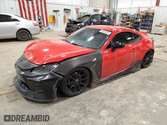 2022 Toyota GR86 Premium with VIN JF1ZNBE19N9753931, listed as a Copart auction lot 43622655 with 33,291 mi miles and Non Repairable. Bid and sale history available at carsss.com. Image 1.