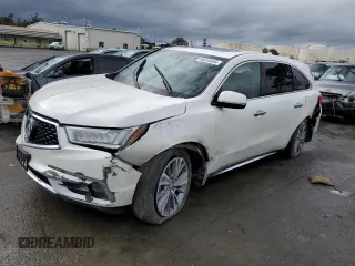 2017 Acura MDX w/Technology Pkg with VIN 5FRYD3H5XHB002830, listed as a Copart auction lot 44013455 with 0 mi miles and Salvage Title. Bid and sale history available at carsss.com. Image 1.