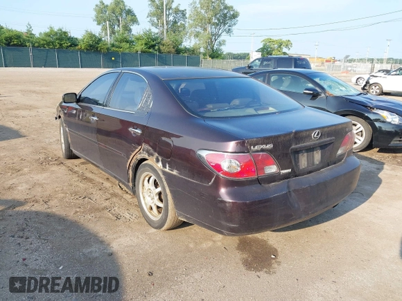 2003 Lexus ES with VIN JTHBF30G930123577, listed as a IAAI auction lot 39852553 with Not Provided miles. Bid and sale history available at carsss.com. Image 3.