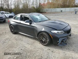 2019 BMW M2 Competition with VIN WBS2U7C56KVJ07484, listed as a Copart auction lot 75834424 with 16,168 mi miles and Salvage Title. Bid and sale history available at carsss.com. Image 4.