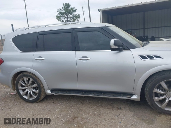 2012 Infiniti QX56 8-passenger with VIN JN8AZ2ND1C9715021, listed as a IAAI auction lot 41893659 with 170,969 mi miles and . Bid and sale history available at DreamBid. Image 13.