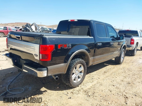 2019 Ford F-150 XL with VIN 1FTEW1E47KFD00513, listed as a IAAI auction lot 41564896 with 74,755 mi miles. Bid and sale history available at carsss.com. Image 4.