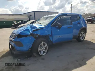 2023 Jeep Compass Sport with VIN 3C4NJDAN2PT510755, listed as a Copart auction lot 44611865 with 39,651 mi miles and Non repairable. Bid and sale history available at DreamBid. Image 1.