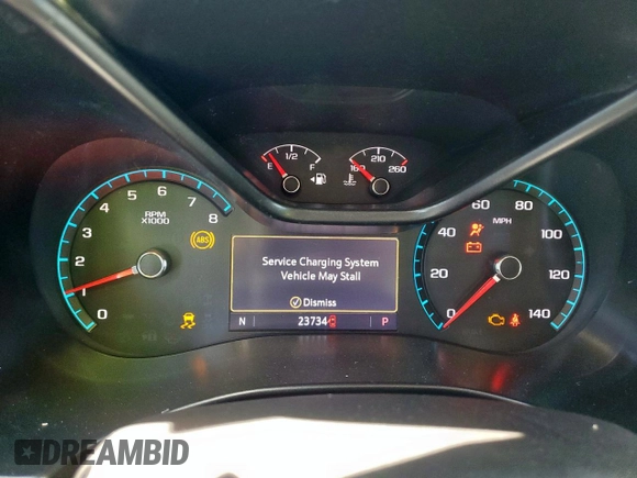 2022 Chevrolet Colorado 2WD Z71 with VIN 1GCGSDEN6N1204453, listed as a Copart auction lot 53140795 with 23,734 mi miles and Salvage title. Bid and sale history available at DreamBid. Image 9.