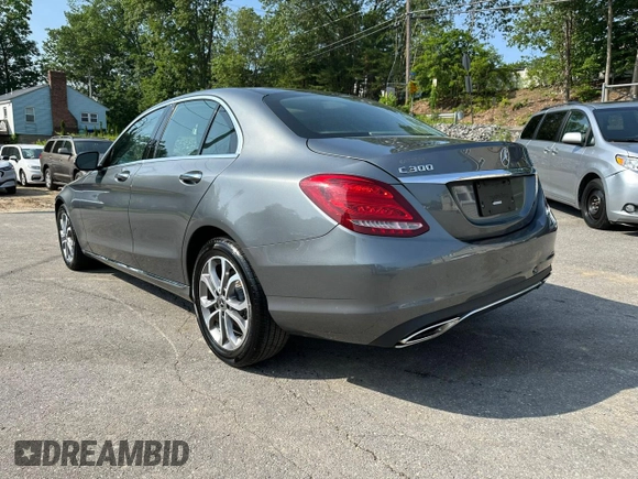 2017 Mercedes-Benz C 300 with VIN 55SWF4KB2HU217236, listed as a Copart auction lot 61000605 with 140,873 mi miles and Clean title. Bid and sale history available at DreamBid. Image 2.