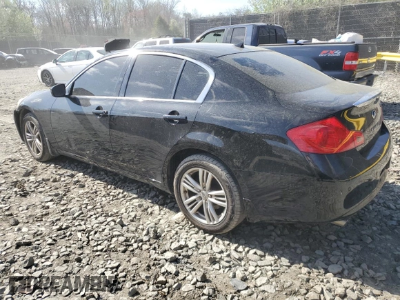 2013 Infiniti G37 x with VIN JN1CV6AR2DM757028, listed as a Copart auction lot 50942795 with 168,115 mi miles and Salvage Title. Bid and sale history available at DreamBid. Image 2.