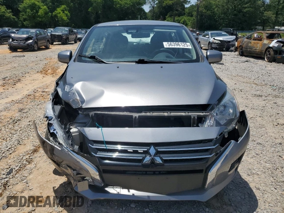 2021 Mitsubishi Mirage ES with VIN ML32AUHJ6MH006342, listed as a Copart auction lot 56396125 with 66,875 mi miles and Salvage title. Bid and sale history available at DreamBid. Image 5.