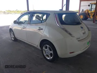 2012 Nissan LEAF SL with VIN JN1AZ0CP6CT018088, listed as a IAAI auction lot 42176194 with 53,037 mi miles. Bid and sale history available at carsss.com. Image 3.