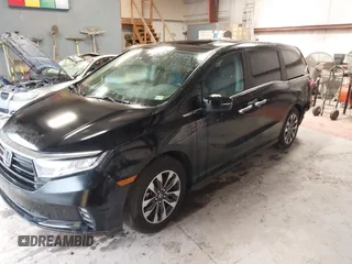 2024 Honda Odyssey EX-L with VIN 5FNRL6H65RB018633, listed as a IAAI auction lot 41801512 with 22,103 mi miles and . Bid and sale history available at DreamBid. Image 18.