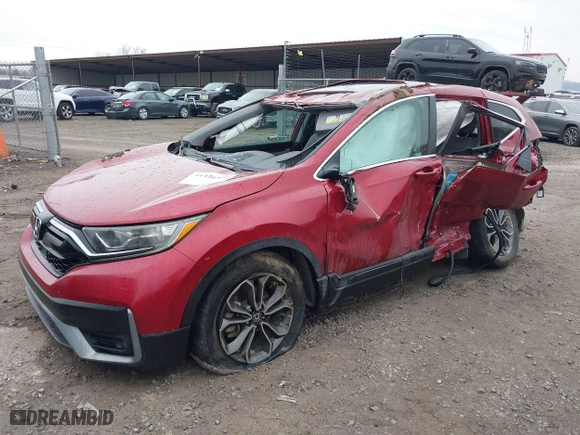 2020 Honda CR-V EX-L with VIN 5J6RW1H86LA013270, listed as a IAAI auction lot 41426548 with 80,775 mi miles. Bid and sale history available at carsss.com. Image 2.