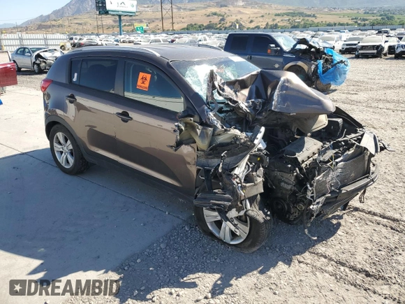2013 Kia Sportage LX with VIN KNDPBCA23D7371824, listed as a Copart auction lot 60341775 with Not provided miles and Salvage title. Bid and sale history available at DreamBid. Image 4.